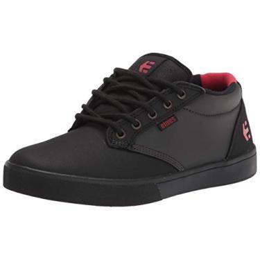 Imagem de Etnies Tênis masculino Jameson Mid Crank Brandon Semenuk Mountain Bike, Preto/cinza escuro/vermelho, 8.5