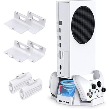 Imagem de TwiHill A Base De Resfriamento Do Console é Adequada Para Xbox Series S, Carregador De Bateria Dupla, Suporte De Base Do Console Xbox Series S