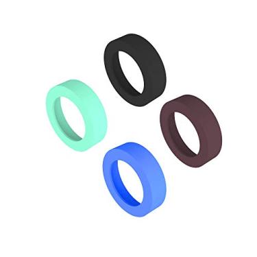 Imagem de Porta-copos de silicone antiderrapante ecológico Gtell 4 peças para copo de 580 ml, 76 ml, 4color(BK+BN+GN+BU)