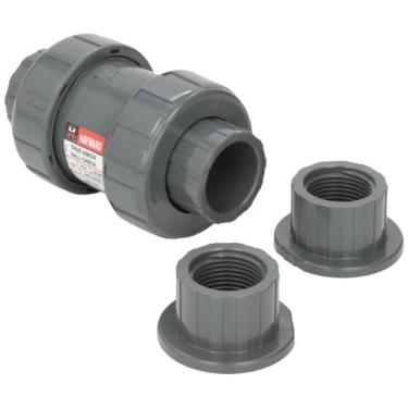 Imagem de Hayward TC10100ST Válvula de retenção True Union de PVC Série TC de 1 polegada com vedações FPM e conexão de soquete/extremidade rosqueada