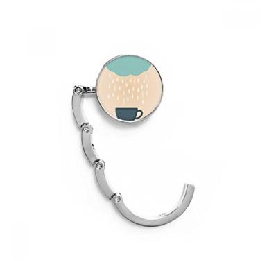 Imagem de Gancho de mesa Rain Cloud Cup Smile Face Weather Gancho decorativo com fecho dobrável