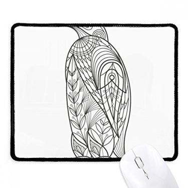 Imagem de Mouse pad de borracha para jogos com borda costurada, maior pintura de pássaro, tapete para jogos
