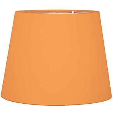 Imagem de Cúpula de Abajur Tecido Laranja 20x16cm
