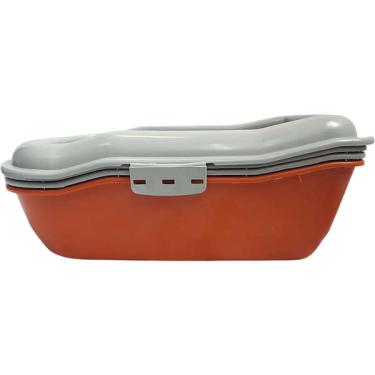 Imagem de Bandeja Sanitária Durapets Furbox Laranja para Gatos - Tam. Único