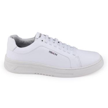 Imagem de Sapatênis Masc Ferracini Quest BA 9755 couro Branco Elástico