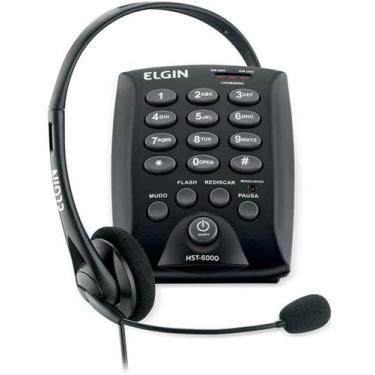 Imagem de Telefone Headset Elgin Hst-6000 - Com Saída Para Gravação