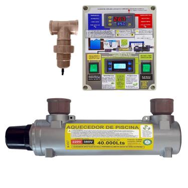 Imagem de AQUECEDOR ELETRICO DE PISCINA PARA 40.000 LITROS COM IONIZADOR