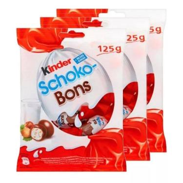 Imagem de Kit 3 Chocolate Kinder Schoko Bons Alemanha 125G