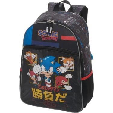 Imagem de Mochila Escolar, Infantil, Sonic Go Fast - Pacific