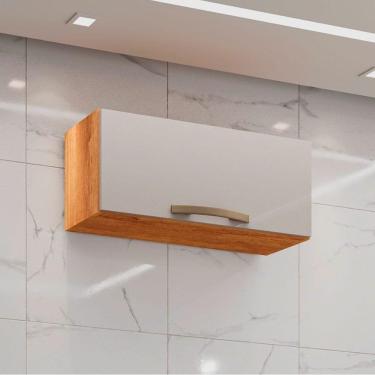 Imagem de Armário Aéreo De Geladeira Valencia 1 Porta Salleto Cinamomo Com Off White