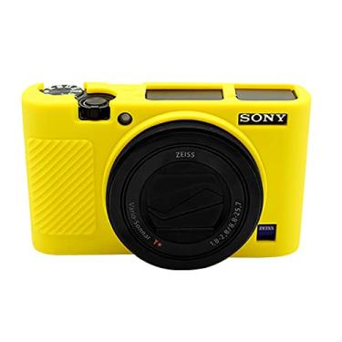 Imagem de Easy Hood Capa protetora de silicone para câmera digital Sony RX100 III, IV, V, VII (amarela)