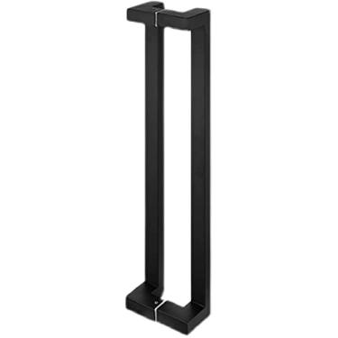 Imagem de Maçaneta deslizante de porta de celeiro interior exterior puxador de porta de empurrar, maçaneta de porta de vidro de chuveiro deslizante de aço inoxidável, maçaneta de porta de celeiro de madeira