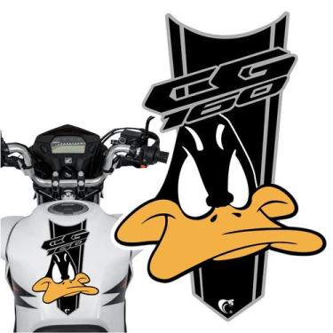 Imagem de Adesivo Faixa Gravata sem resina Moto CG 150/160 Patolino Preto - Teu 
