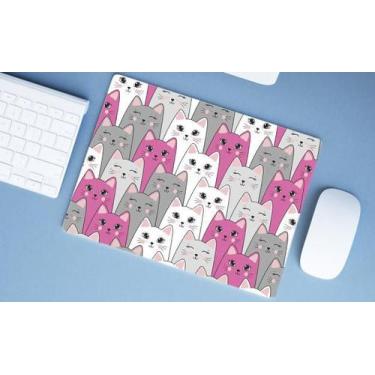 Imagem de Mouse Pad Emborrachado Personalizado Gatos Cat Felino, 40x30 - Deluzz,