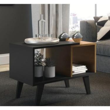 Imagem de Mesa De Centro Carvalho Dakar/cinza Vulcano 650 - Soluzione