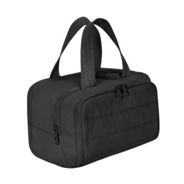 Imagem de shamjina Bolsa de viagem para artigos de higiene pessoal Bolsa de maquiagem para batom Lápis de sobrancelha Sombra, Preto