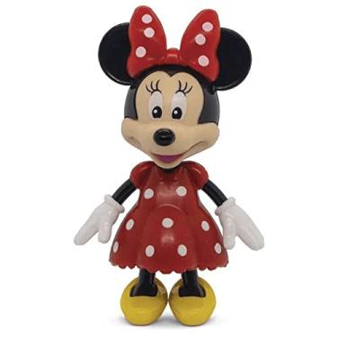 Imagem de Boneca Minnie, Elka, corpo preto/luva branca/vestido vermelho/sapato amarelo/rosto pele