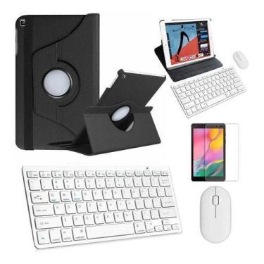Imagem de Capa Preta Teclado Mouse Branco Pel P/ Galaxy A8 X200/205 - BDNET