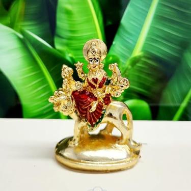 Imagem de ARNAVIRA Estátua de Maa Durga Murti banhada a ouro para presente de retorno Pooja