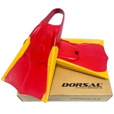 Imagem de DORSAL Lifeguard Floating Swimfins (Flippers) Vermelho/Amarelo XX-Pequeno - Masculino Tamanho 3-4