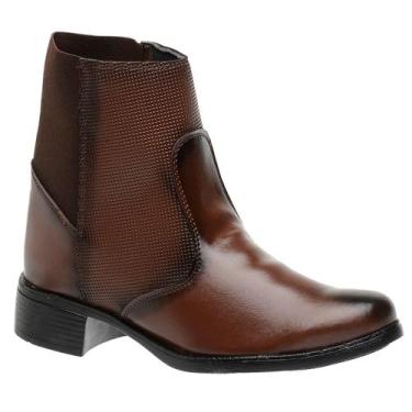 Imagem de Bota Coturno Feminino Cano Médio Salto Baixo Inverno - GMM CALÇADOS, C