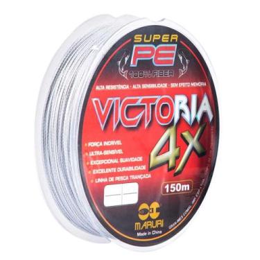 Imagem de Linha Multifilamento Victoria 4X Super PE 53lb 0,40mm Cinza 150m - Mar