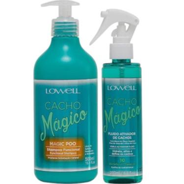 Imagem de Kit Cacho Mágico 1 Shampoo 500ml 1 Fluido Ativador 200ml Lowell
