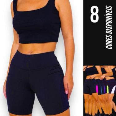 Imagem de Short Bermuda Leg Legging REDINHA Suplex Fitness Academia Feminino 664