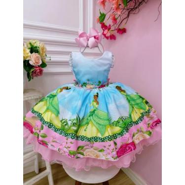 Imagem de Vestido Infantil Princesa Tiana e o Sapo no Bosque Festas - tematicos,