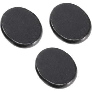Imagem de Conjunto com 3 Pedras Quentes Essenciais para Massagem - Tamanho 6x5 cm, Lado Plano, Ideal para Spa e Relaxamento