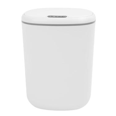 Imagem de Lixeira Com Sensor Inteligente, Lata de Lixo Automática Compacta e de Grande Capacidade Embutida Com Luz LED Fácil de Usar Lixeira Inteligente para Dormitórios de Apartamentos