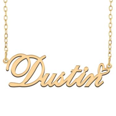 Imagem de A168A Colar de nome personalizado personalizado personalizado colar de nome banhado para mãe filha amizade feminino dia dos namorados aniversário de Natal ano novo, Metal, Sem pedras preciosas