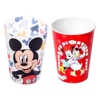 Imagem de Copo 320ml Minnie e Mickey Infantil Plasútil BPA Free