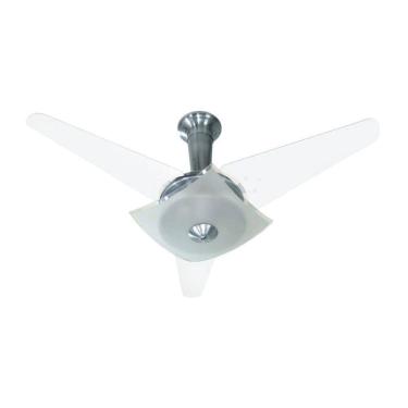 Imagem de Ventilador De Teto Quadrimax Tron Alumínio Escovado 3 Pás Brancas 110V