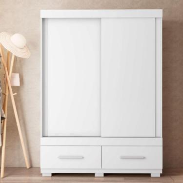 Imagem de Guarda Roupa Mongi 2 Portas 2 Gavetas Branco Caemmun