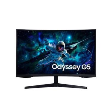 Imagem de Monitor Gamer Curvo Samsung Odyssey G5, 32 Pol. QHD, 165Hz, 1ms, FreeS