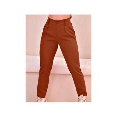 Imagem de Calça Feminina   Slim Com Anel  Alfaiataria Elegante Social e Casual -