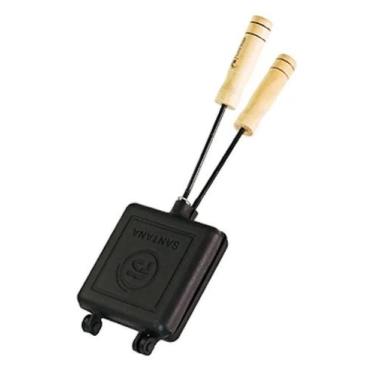 Imagem de Chapa Sanduicheira Fogão Ferro Fundido Para Pão De Forma - Fundição Sa