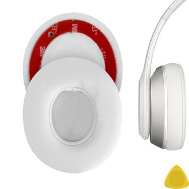 Imagem de Peças de substituição para fones de ouvido Geekria por Dr. Dre Solo2, Solo 2.0 no ouvido, almofada de orelha/protetor de ouvido/tampas de ouvido/protetor de orelha, Branco