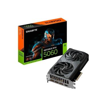 Imagem de Placa de Video Gigabyte RTX 5060 WINDFORCE OC 8G NVIDIA GeForce, 8GB GDDR7, 128bits, DLSS, Ray Traci
