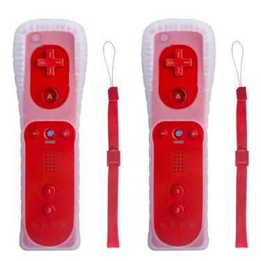 Imagem de TechKen Wii Controller 2 Pack, Wii Remote Controller with Silicone Case and Wrist Strap, Wii Remote Controller for Wii/Wii U