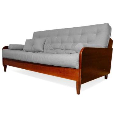 Imagem de Sofá Cama Paris II Acquablock em Madeira Maciça Imbuia - R9 Design Fut