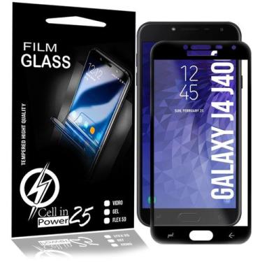 Imagem de Película De Vidro 3d compatível Galaxy J4 J400 5.5 Preta Cobre A 100% 