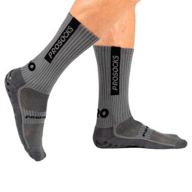 Imagem de Meia de Futebol ProSocks UltraGrip Cinza, Cinza, G