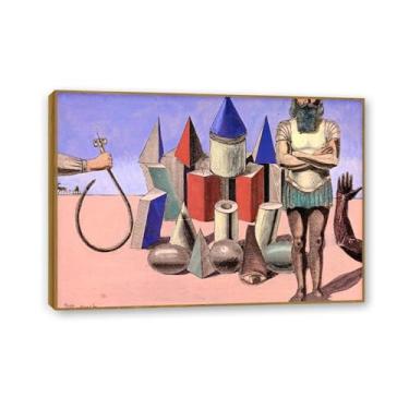 Imagem de Max Ernst Impressão em tela Les Moutons Reproduções de arte famosas Max Ernst Pôster de pintura para casa Surrealismo Decoração de arte de parede para presentes de sala de estar 100 x 70 cm (39 x 71