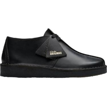 Imagem de Clarks Desert Trek Oxford feminino, Preto liso, 34