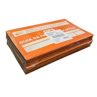 Imagem de Carne Guia da Previdencia GPS Inss, Pacote 10 Unidades, Pauta Branca