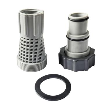 Imagem de Adaptador de filtro de mangueira rosqueada para braçadeira de substituição para conjuntos de piscina Intex com mangueira de 1,5 e 1,25 polegadas para bombas de filtro, geradores de cloro, sistemas de