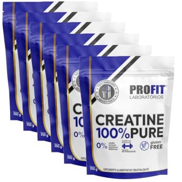Imagem de Kit 6x Creatina Monohidratada 100% Pura 250g Refil - Profit Labs