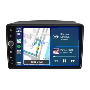 Imagem de JOYING Rádio de carro para Toyota Sienna 2004-2010, Android 13 estéreo para carro IPS tela sensível ao toque de 9 polegadas 4 GB + 64 GB unidade principal com Carplay e Android Auto, link espelhado